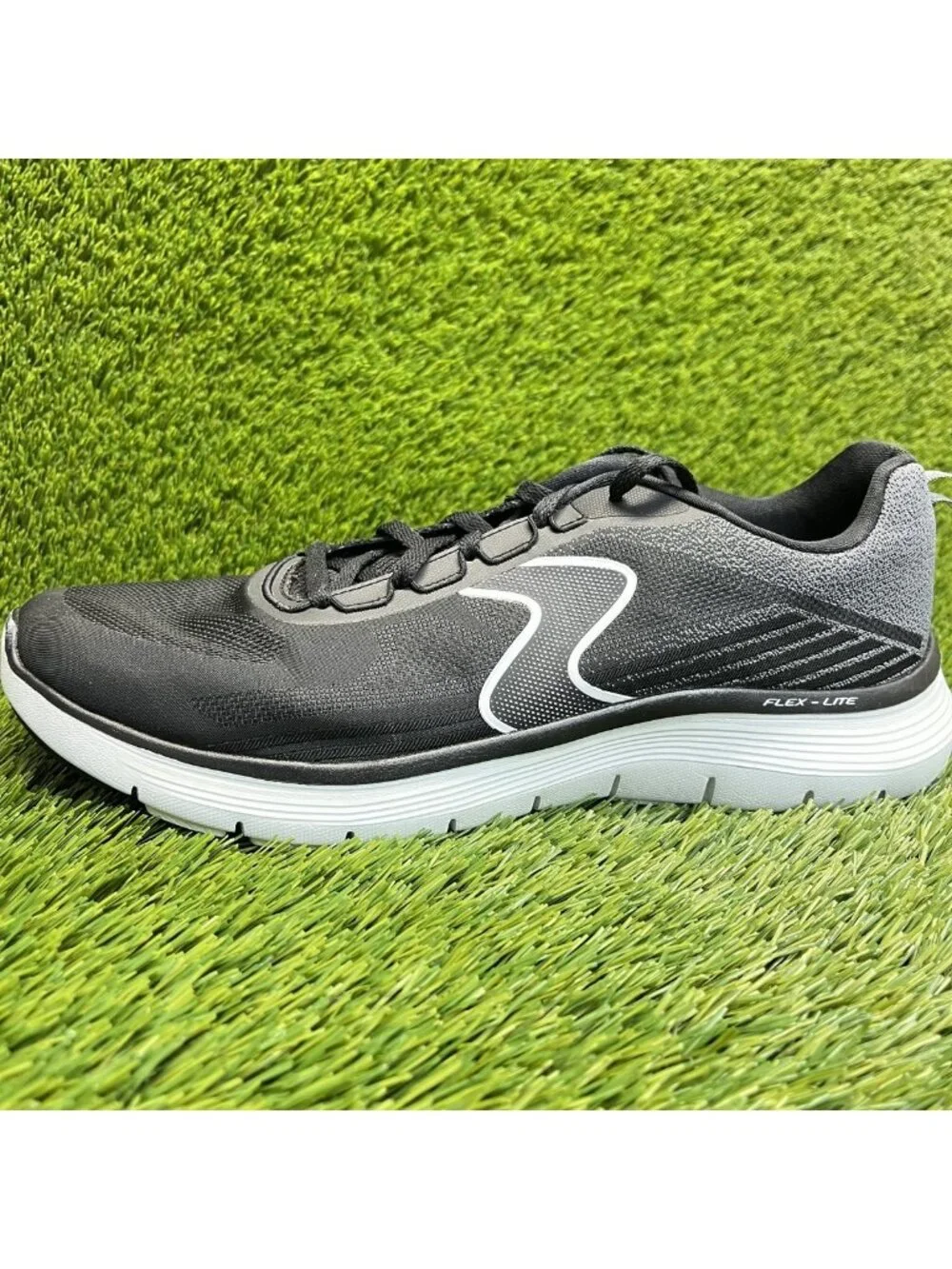 Skechers Flex Advantage 5.0 Spreelo Mens Size 12 Black Running Shoes Sneakers